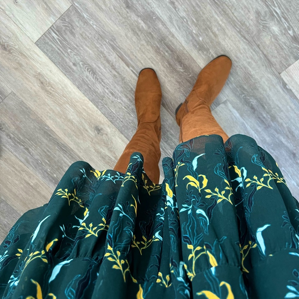 ZARA - BROWN SUEDE OVER THE KNEE BOOTS
